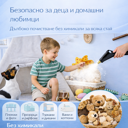 Мощен парочистач с високо налягане 2500W за дълбоко почистване